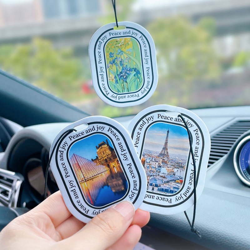 网红汽车香片车载香薰持久淡香车内挂件车用香水挂饰去味神器