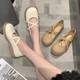 Two-Wear Small Leather Shoes for Women's Summer Outer Wear 2025 New Versatile French Loafers Retro Shallow Mouth Mary Jane Women's Shoes