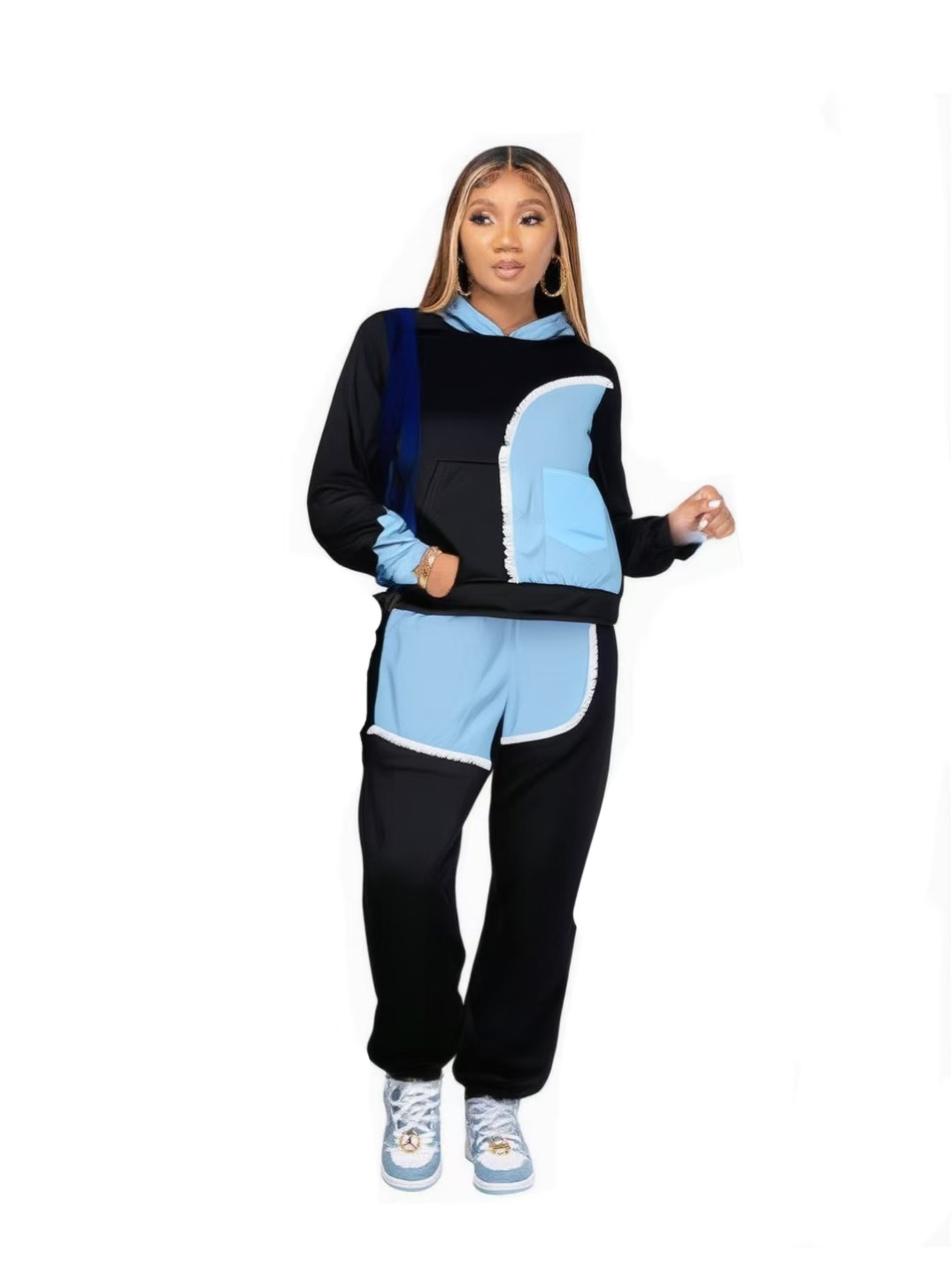 2024 European And American Cross-Border Versatile Women's Clothing Independent Fashion Casual Sports Sweatshirt_ecoleips.com