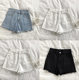 Denim Shorts Women's Summer 2021 New Ins Rosen High Waist Slimming Loose Wide Leg Ultra Short A- line Hot Pants Trendy