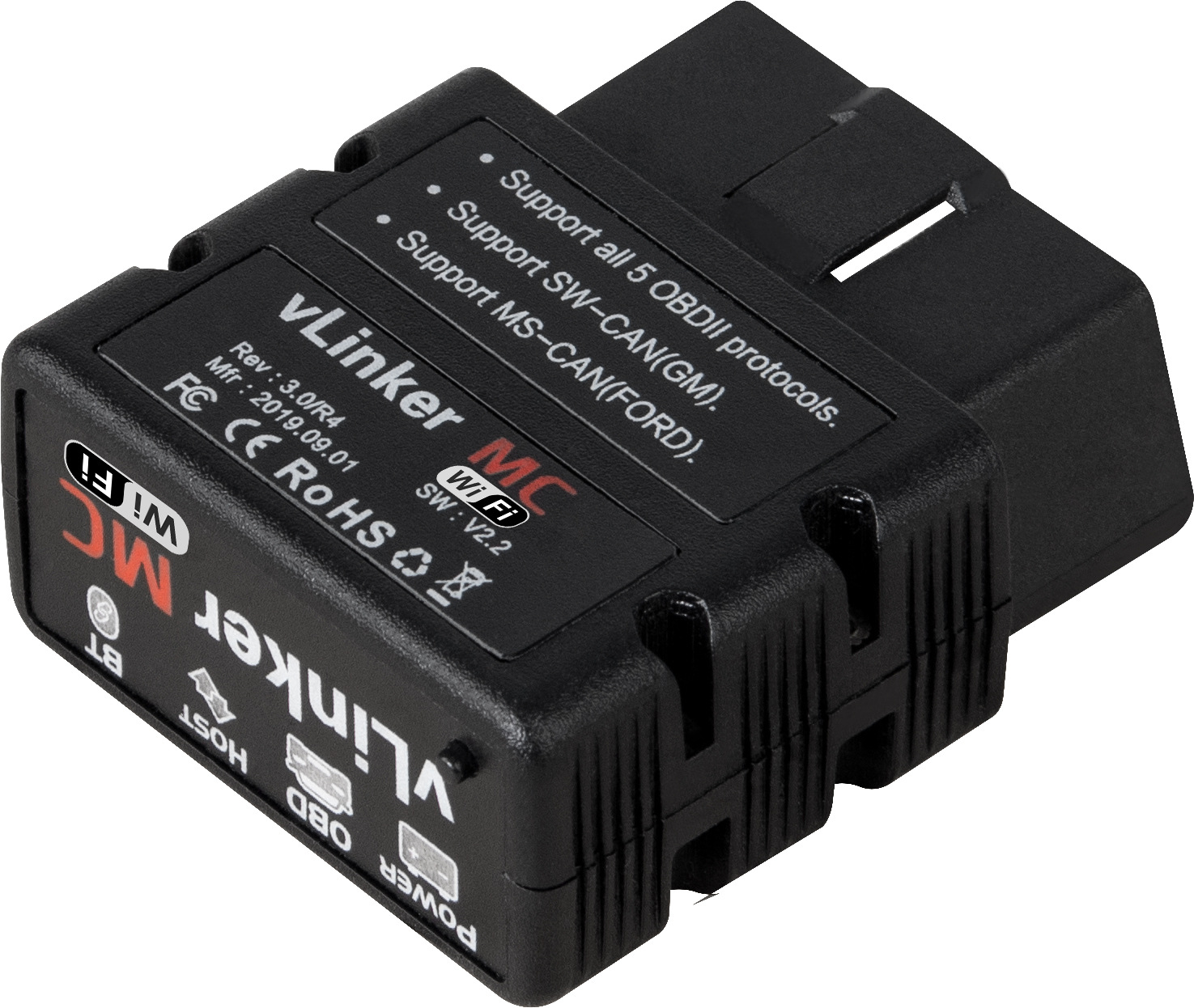 vLinker MC WIFI V2.2汽车obd故障诊断仪支持安卓苹果手机外贸版