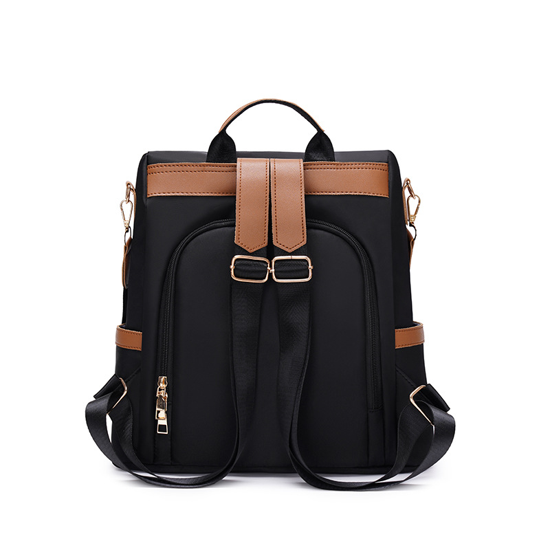 Amazon nueva mochila antirrobo de tela Oxford casual, moda femenina, color de contraste, mochila de viaje multifuncional al aire libre