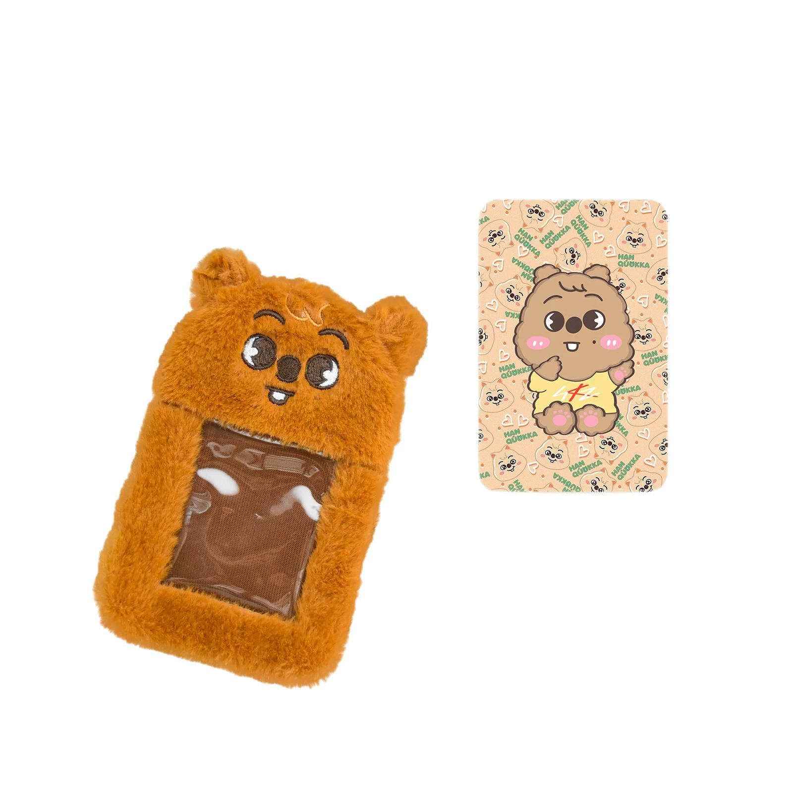 Кардкейс для пропуска Li Longfu FELIX Wolf Chan Bus Card Cover Rabbit Fur ID Protective Cover Star Chasing Cover Gu Card