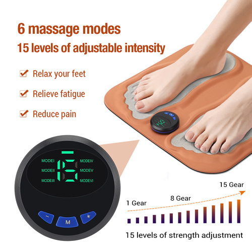 Cross-border new product 3D massage foot pad EMS microcurrent foot massage pad pulse foot massager