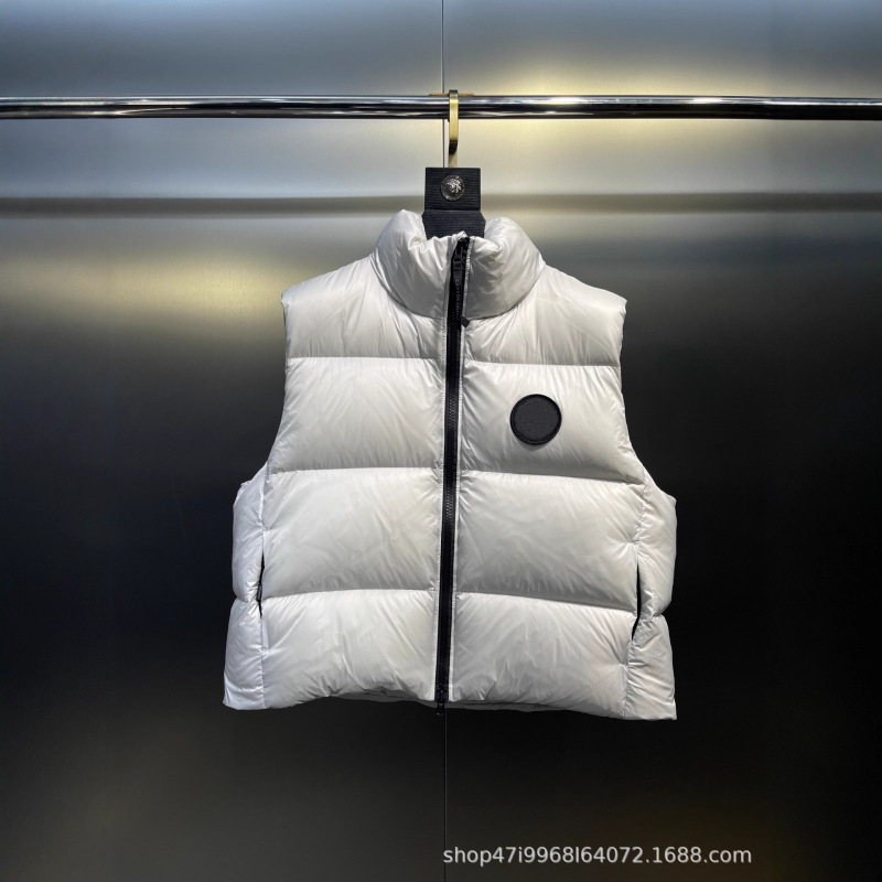 High Version Canadian Goose 25Fw New Black Chest Badge Logo Puff down Vest Warm Ins