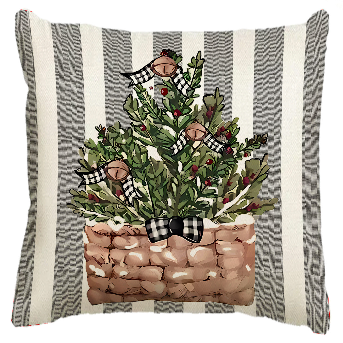 Amazon Navidad almohada cubierta de comercio exterior transfronterizo Santa Claus árbol de Navidad sala de estar decoración sofá cubierta de cojín