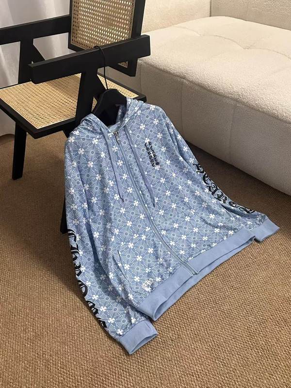 高品质~25ss秋冬新款潮牌CH克罗伈纯棉毛圈男女拉链连帽卫衣女装|undefined