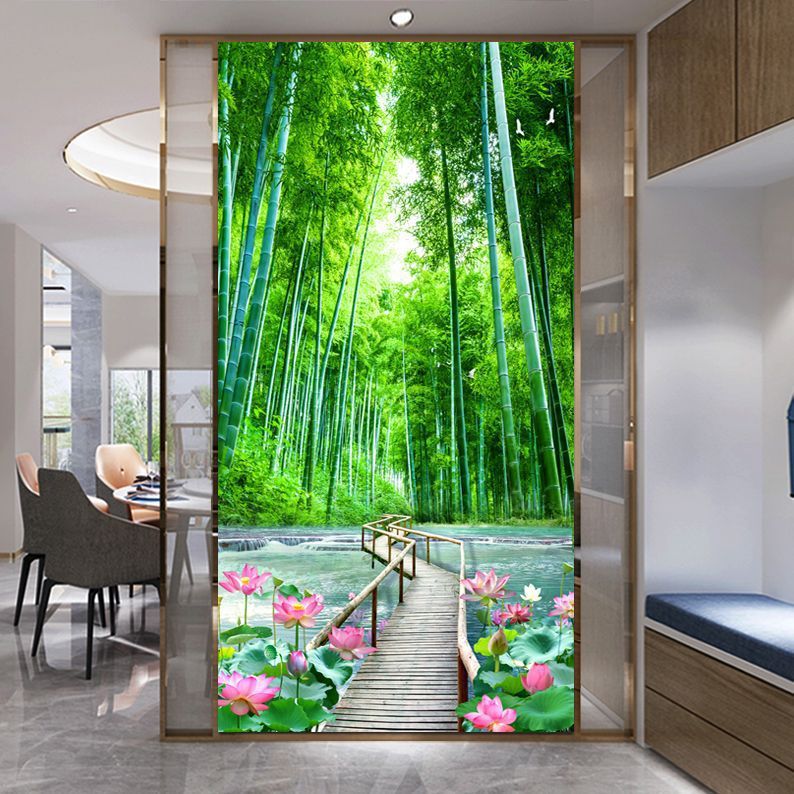 玄関装飾画寝室シール山水廊下壁画通路風景年画壁画客間中国式|undefined