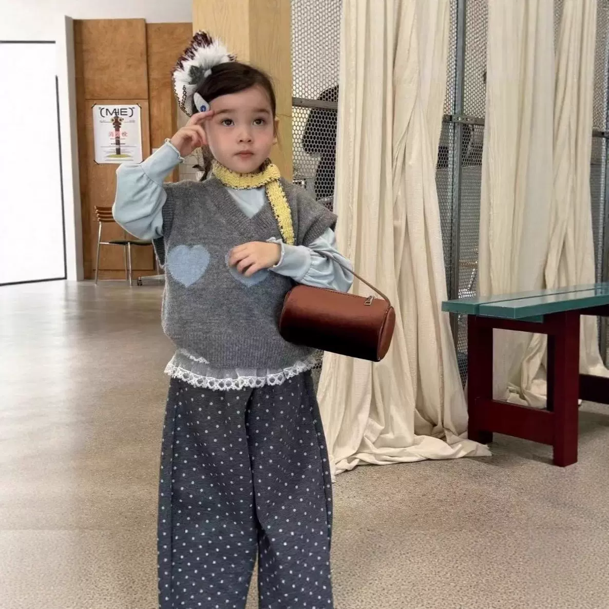 男女童2025新款秋装套装帅洋气儿童针织毛衣马甲春秋季韩国上衣