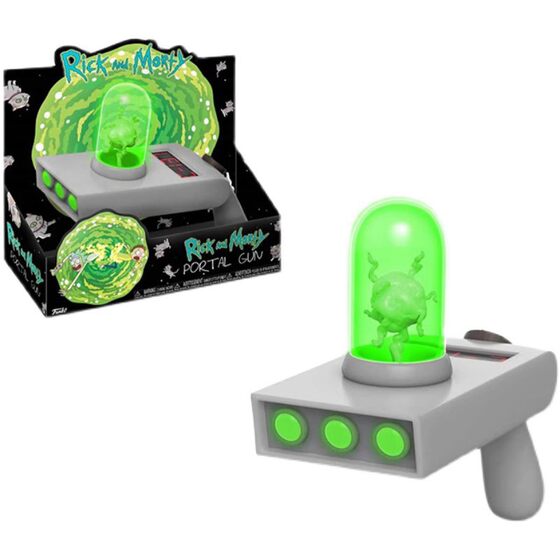Rick and Morty Peripheral Portal Gun Hole Insect Gun Hand-made Toy Model Projection Gift Gift