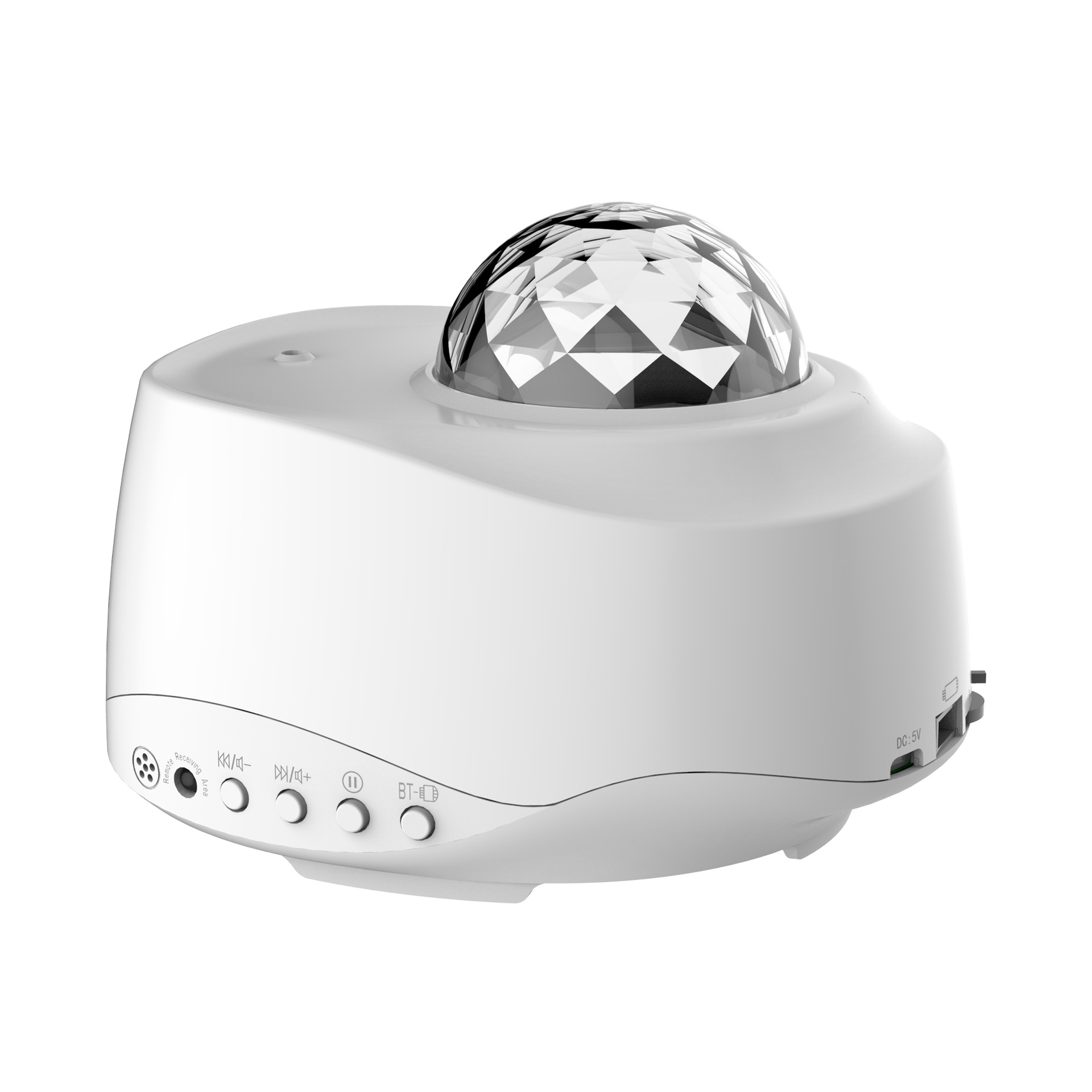 跨境新款USB蓝牙白盒音乐星空灯智能款LED动态十色小夜灯投影仪灯