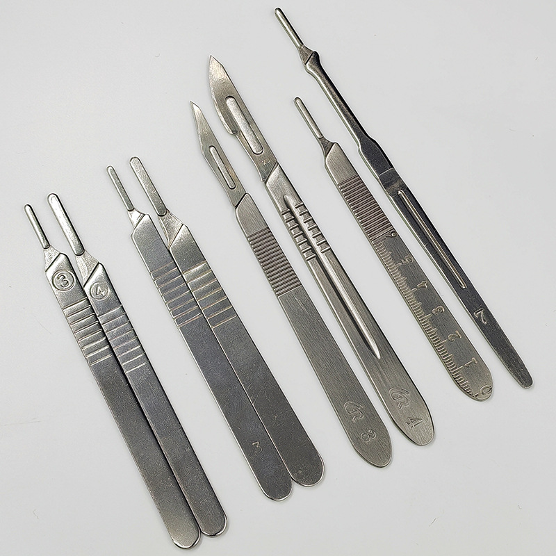 加厚不锈钢手术刀柄3号4号7号雕刻刀兽用手把刀柄刻刀手术刀片