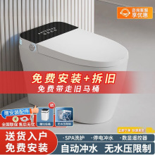 智能马桶家用全自动即热双水路一体智能翻盖坐便器