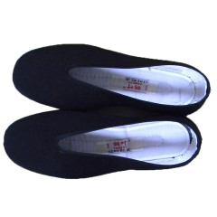 Old Beijing Fabric Shoes for Men and Women, Square Dance Shoes for Children and Adults, Stage Performance Shoes, Round-Toe, Elastic Entrance, Eighth Route Army