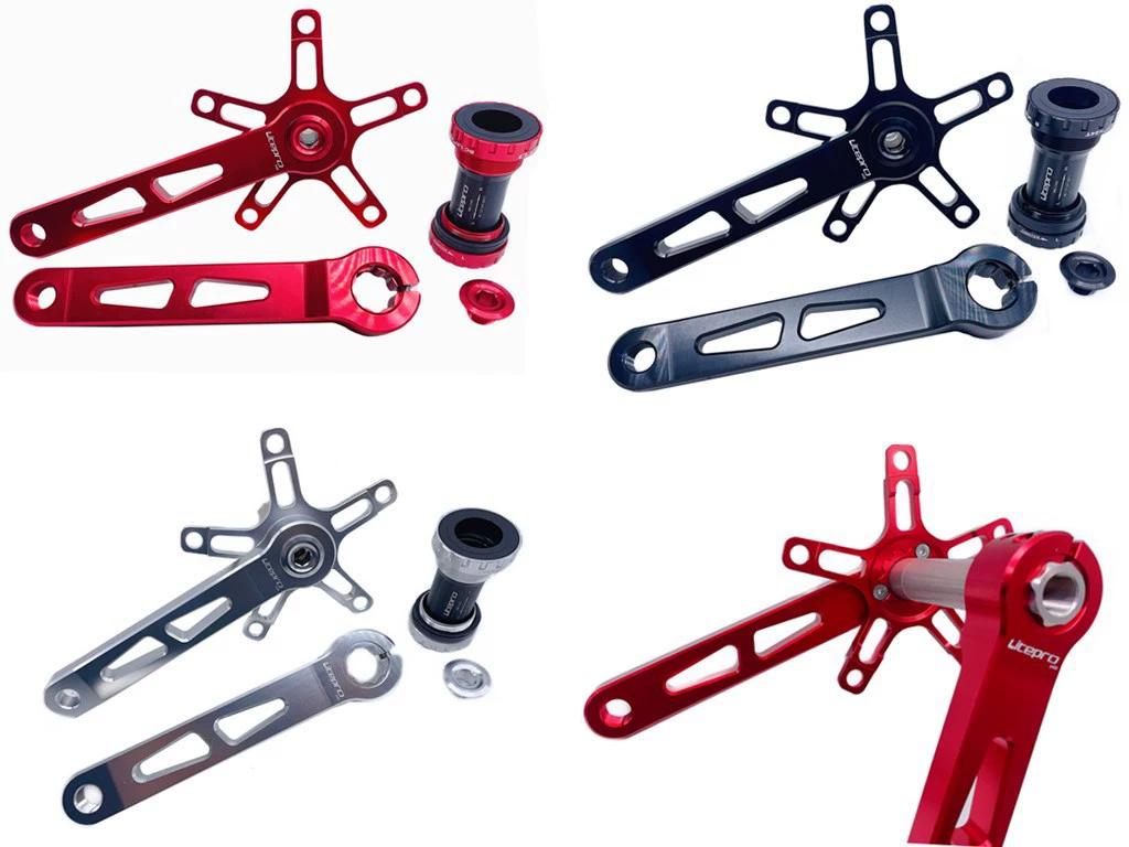 Litepro цельная Кривошип, полый Кривошип с пятью когтями, полый Кривошип, складной автомобиль, легкий полый цельный Кривошип 412/K3