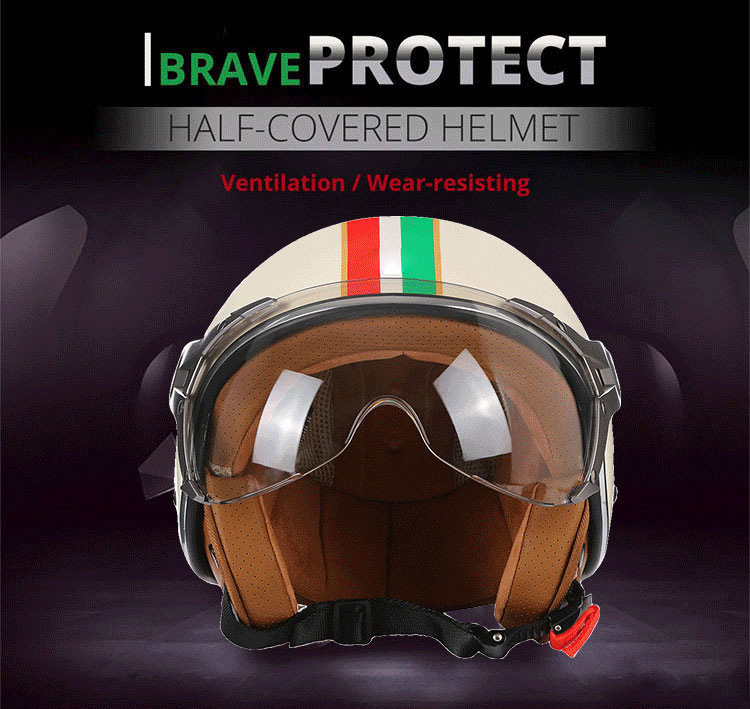 Foreign trade for electric car helmet half helmet four seasons universal men and women half cover motorcycle helmet in stock generation