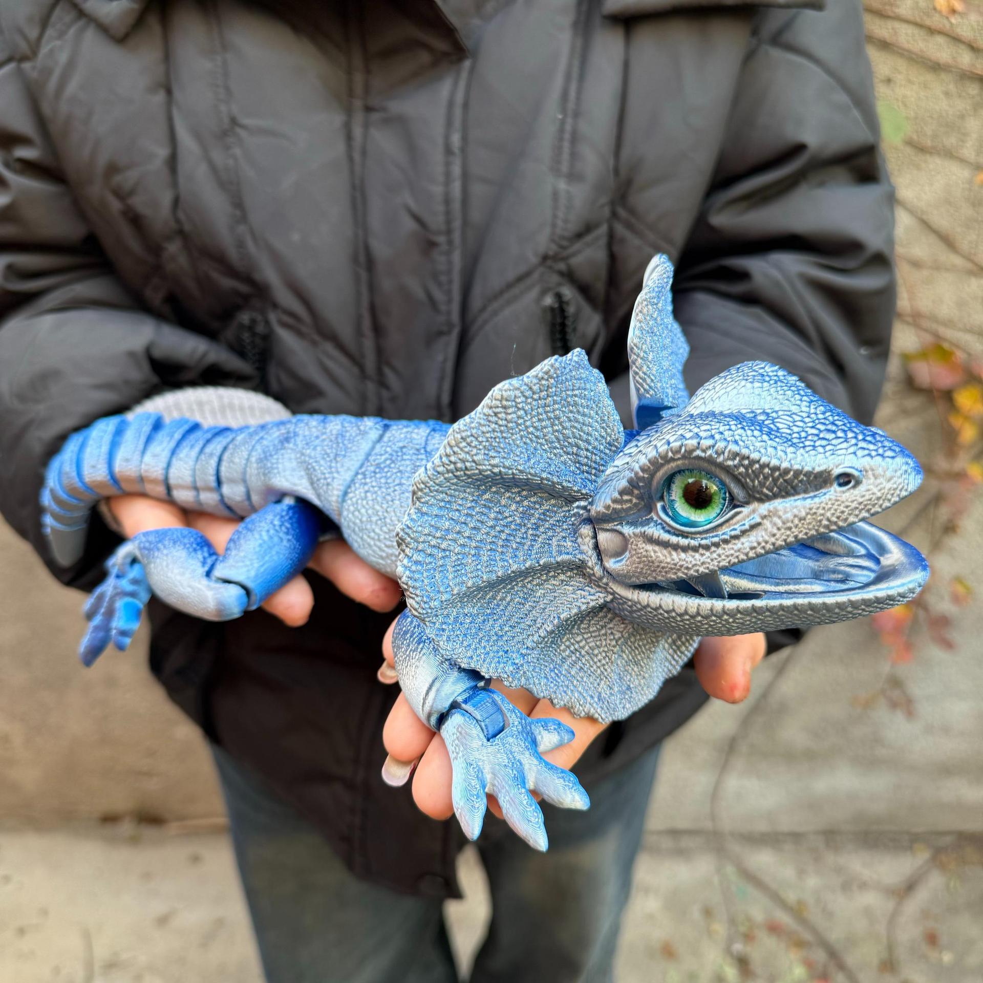 Impresión 3D de simulación de animales modelo de tortilla flexible accesorios móviles novedosos artesanías creativas hechas a mano