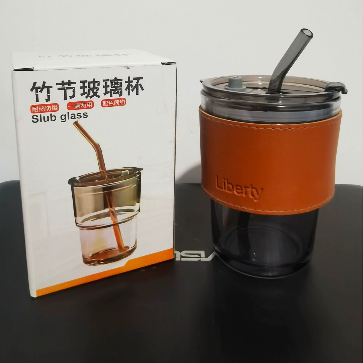 Кружка для чая ручной работы высокого качества селимая кофе-напиток любимому, стеклянная соломинка, подарочная коробка со стеклом, оптовая продажа