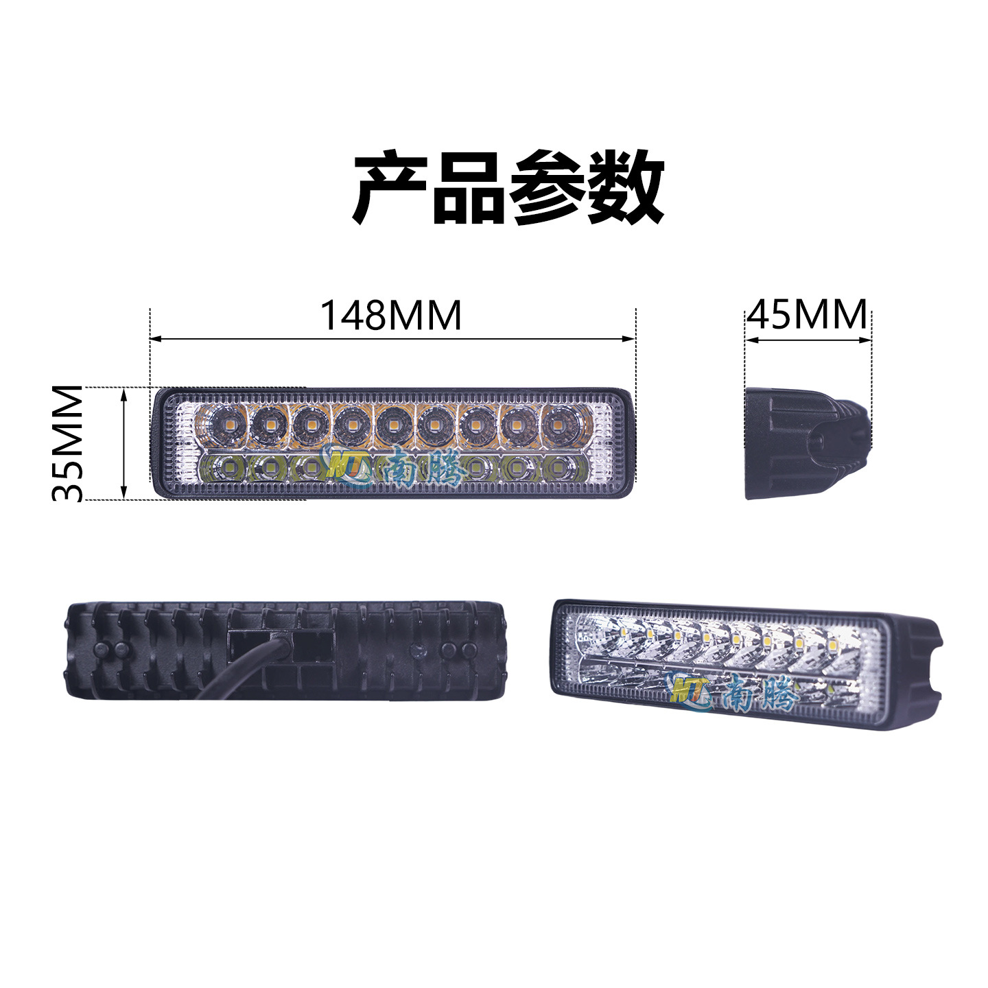4-pulgadas de una forma led54w luz de trabajo luz del coche fuera-carretera vehículo luz modificada coche luz camión Luz