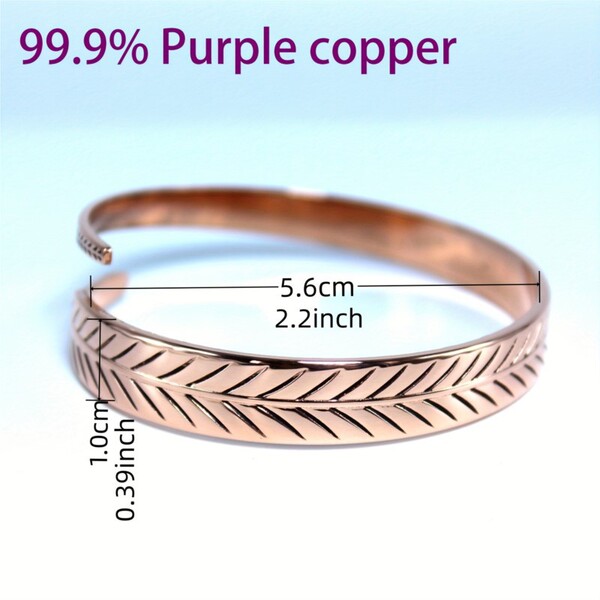 Elegant retro copper bronze bracelet