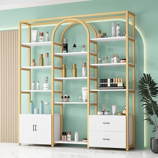Light Luxury Nail Art Display Rack Cosmetic Display Cabinet Product Cabinet Beauty Salon Shelf Decoration Display Rack Commercial Display Cabinet