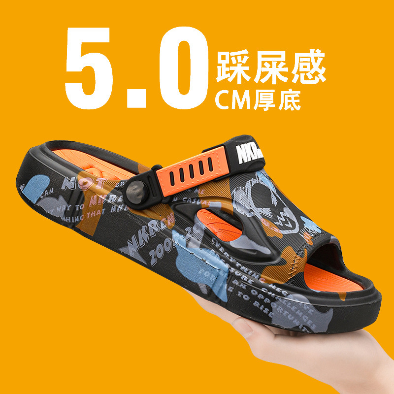 Zapatillas transfronterizas de tamaño grande para hombres de verano, deportivo de ocio para conducir, sandalias para hombres, sandalinas de arena frías.