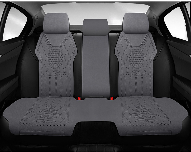 2025 Car Seat Cushion, Suitable for All Seasons, Suede Leather Seat Cushion, High-End Saddle Cushion, Suede Seat Cover, Winter Slim Waist Design