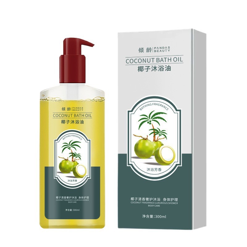 Qingling ココナッツ シャワー オイルは、保湿、オイル コントロール、さわやかさ、鎮静、ダニ除去、香りの持続性、荒れを改善します。ココナッツ シャワー ジェル|undefined