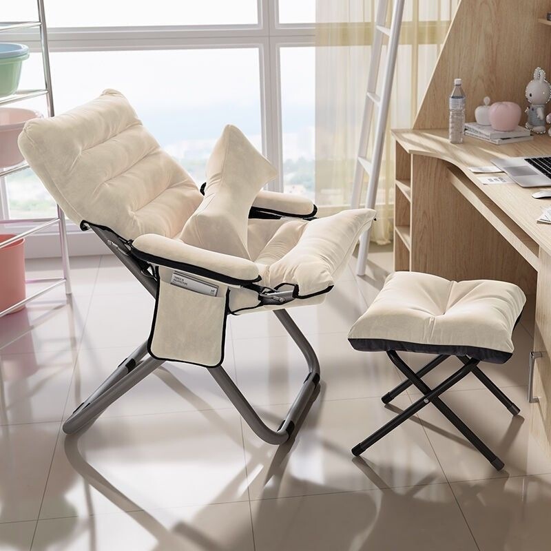 Lazy Sofa Chair, Foldable Recliner, Single Chair, Balcony Bedroom Dormitory Chair, Multifunctional Leisure Chair