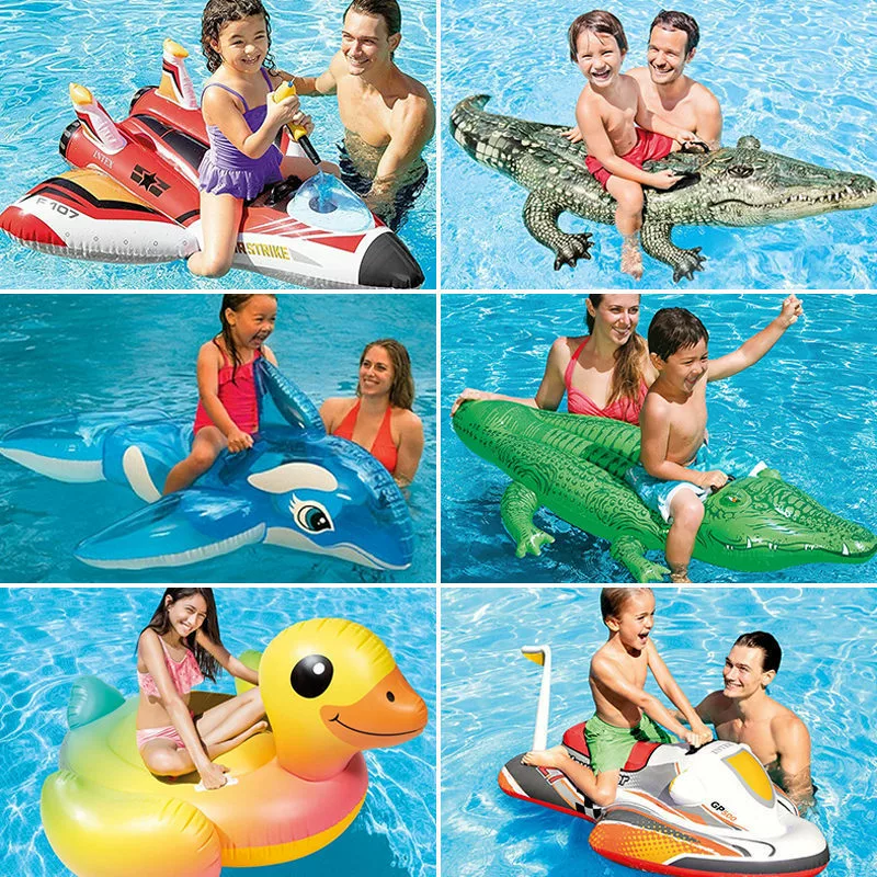 Intex, inflatable toy play in water