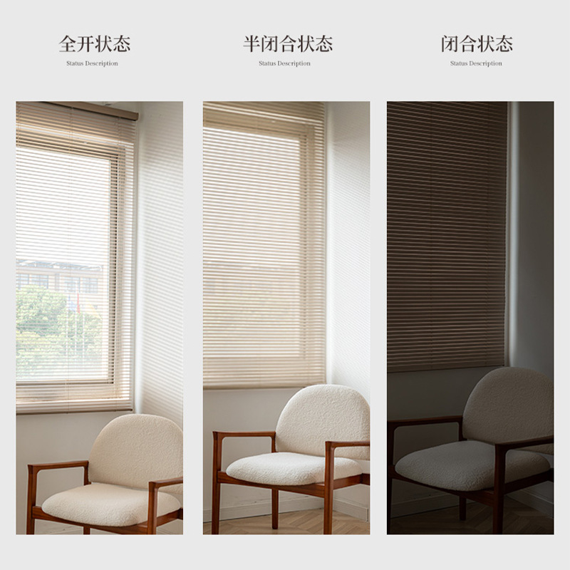 Ventanas de fábrica de aluminio persianas persianas sin perforación inodoro cocina dormitorio ventana de oficina sombreante