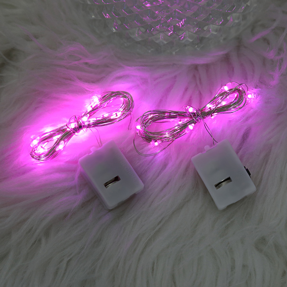 Cadena de luz LED de alambre de cobre Bouquet decoración atmósfera Barra de luz de color pequeña cadena de luz puesto luminoso línea de luz grande al por mayor