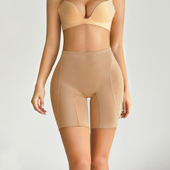 Cross-border European and American buttocks and crotch-enhancing pants for women, mid-waist, square-angle, fake butt sponge pads, hip-raising buttocks-slimming, belly-shaping pants