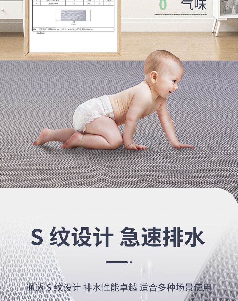 Non-Slip Floor Mats for Toilets, Bathrooms, Kitchens, Waterproof Foot Mats, Door Mats, Pvc Commercial Entrance Anti-Slip Mats