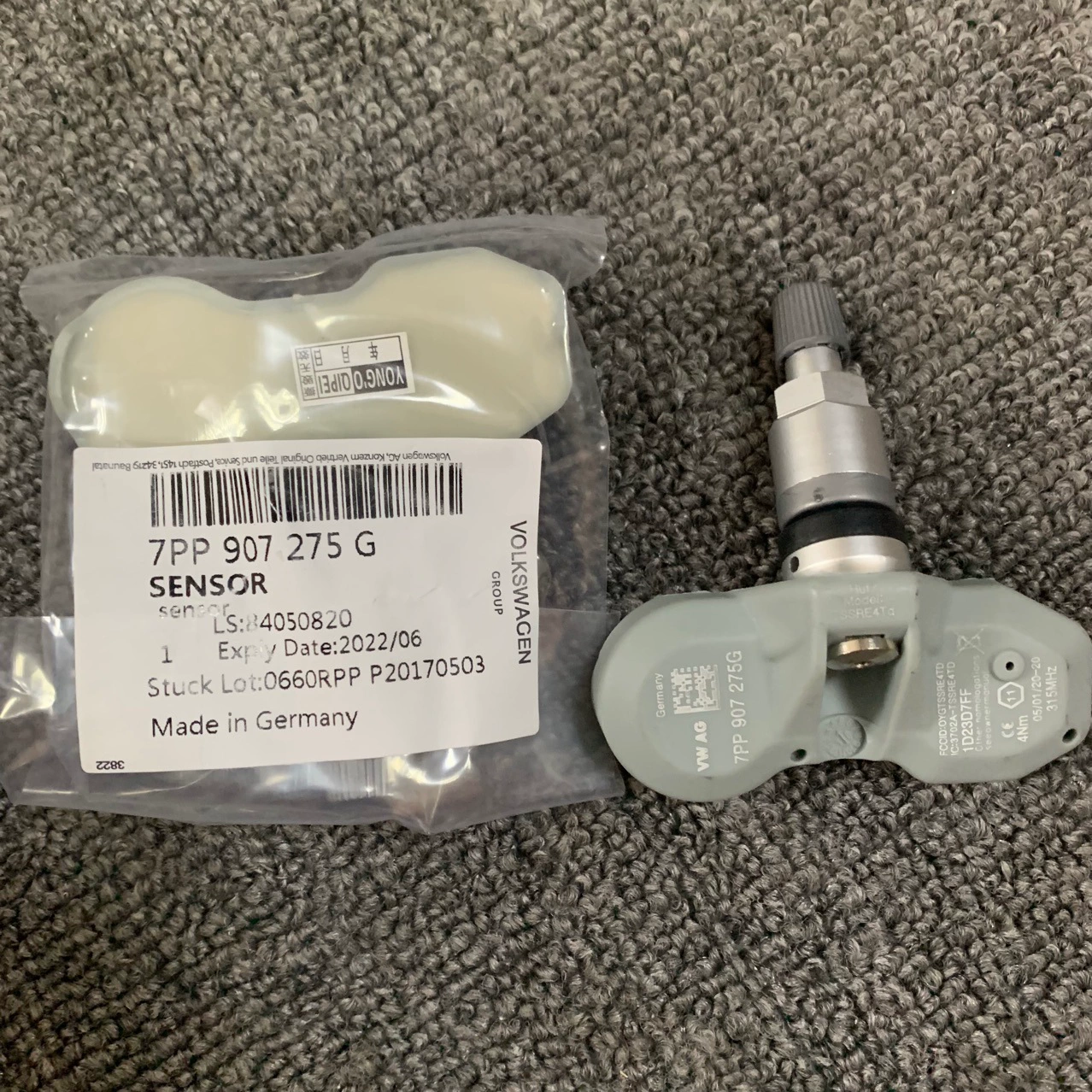 Подходит для Volkswagen Audi Porsche 5Q0907275 5Q0907275B датчик давления в шинах
