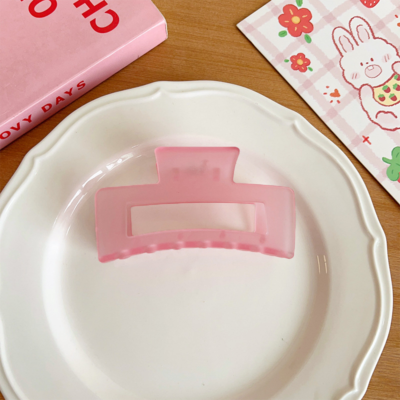 13cm Volumen de pelo clip de tiburón grande clip de pelo cuadrado de nuevo cabeza clip de pelo tocado updo clip de pelo chica