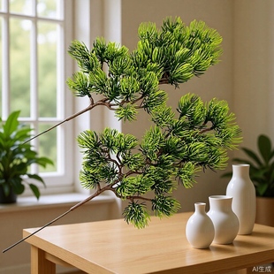 Artificial 29-eye beauty pine green plant welcome pine simulated pine needle tree landscaping project flower decoration plant bonsai