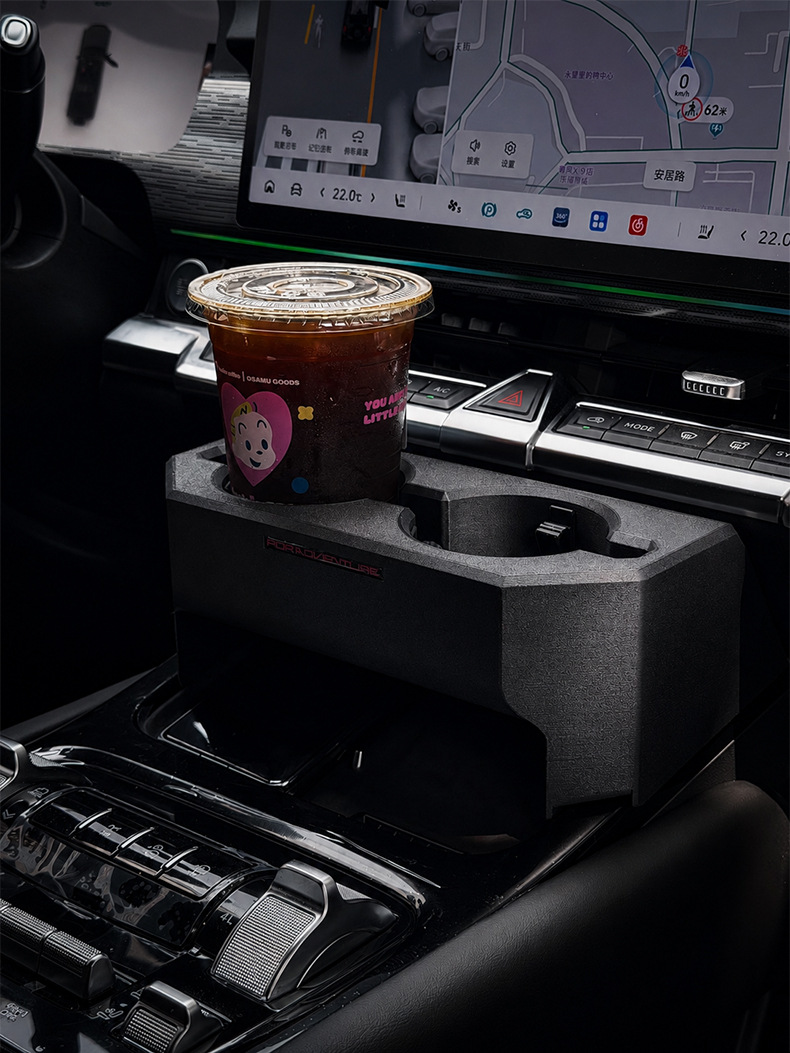 Tank 400 gear shift cup holder, center console cup holder, modified interior multi-functional storage rack, car beverage rack