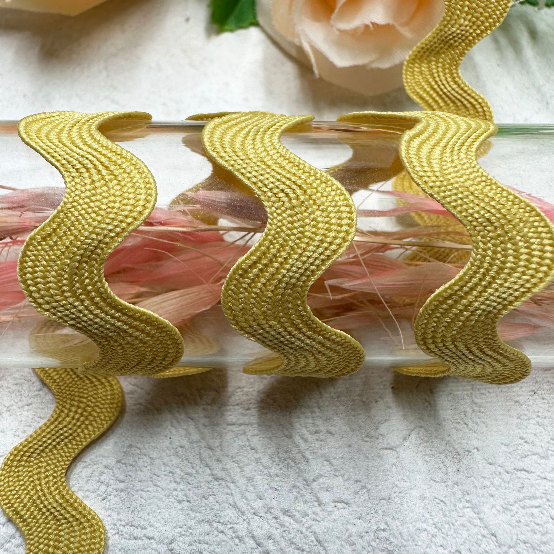 8mm onda sólida en forma de S curva banda de encaje cortina sombrero ropa infantil joyas de boda accesorios de ropa