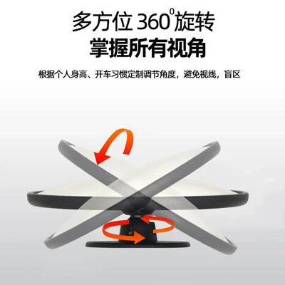 Blind Spot Assist Extra-Large 360-Degree | Large field of view rear view auxiliary mirror
