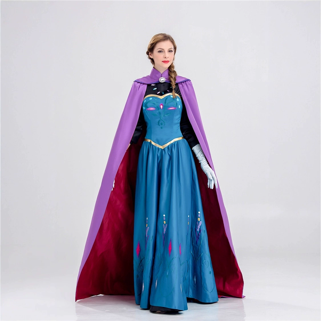 Платье, длинная юбка, костюм, Хэллоуин, «Холодное сердце» (Frozen), косплей, выпускной вечер