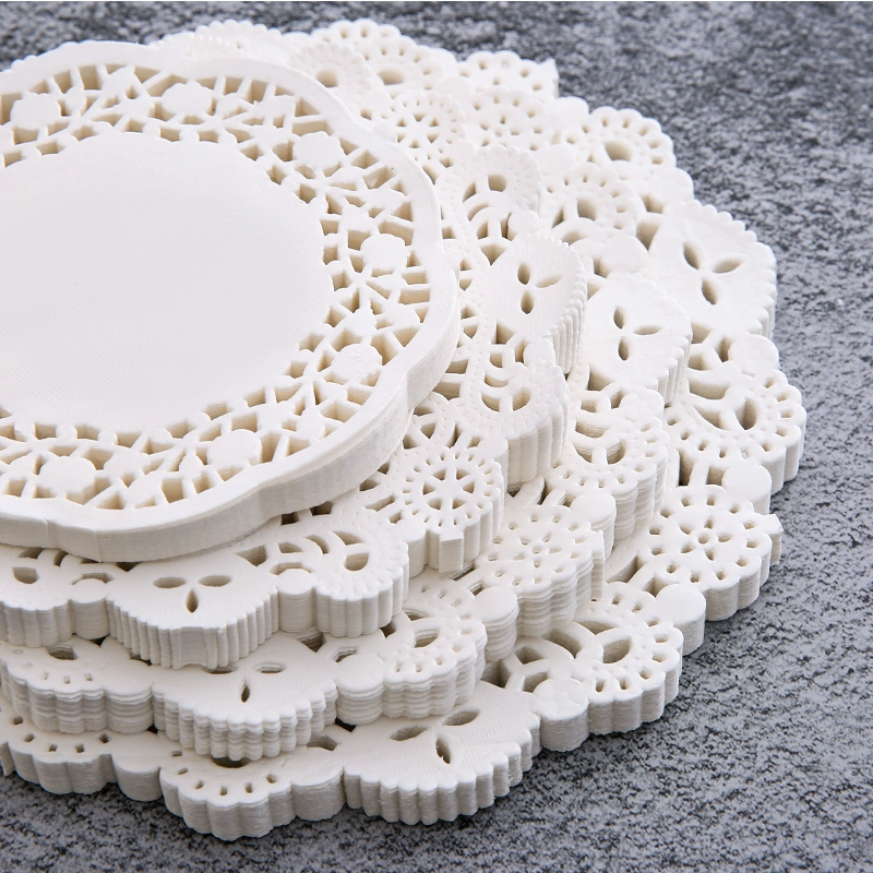 Вырезанный кружевной кружевной ручной счет наклейка девчушка сердце фон diy декоративный торт бумажный кружевной коврик