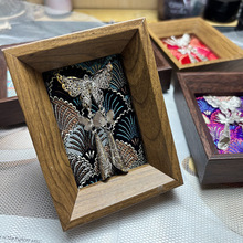 非遗宋锦苗银迷你相框台面摆件织锦缎布防银文创工艺品礼品纪念品