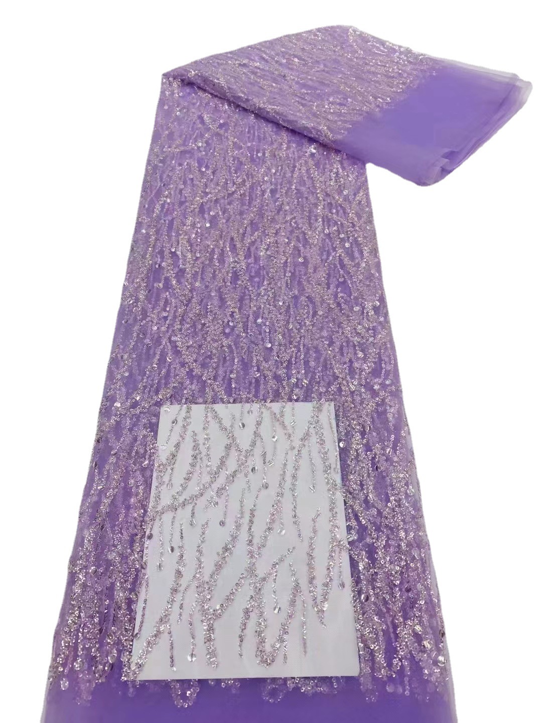 Europa y América lentejuelas tulle malla encaje vestido de noche falda tela cuentas encaje neto jx2495