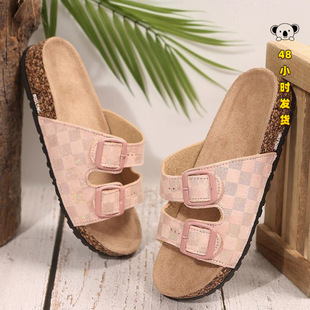 V 33649L Soft Cork Flip Flops Women ܛľ��Ь