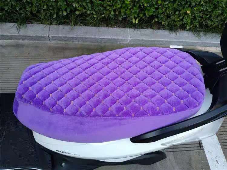 Electric Scooter Motorcycle Seat Cover, Electric Bike Fleece Fabric Winter Warm Seat Cover, Winter Seat Cushion