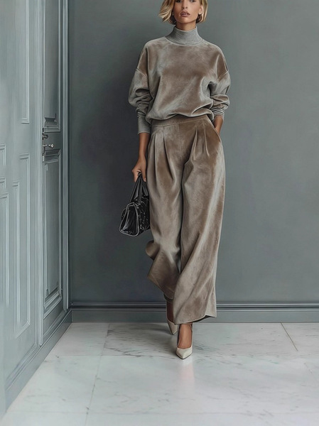 autumn demi-season velvet sports suit for leisure