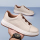 Top layer cowhide new men's casual shoes genuine leather men's small white shoes legged fashion versatile men's shoes breathable shoes