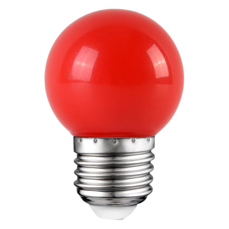 Светодиодная цветная лампа E27 с винтом 3W5W, маленькая лампа G45, цветная лампа, освещающая уличную декоративную энергосберегающую лампу