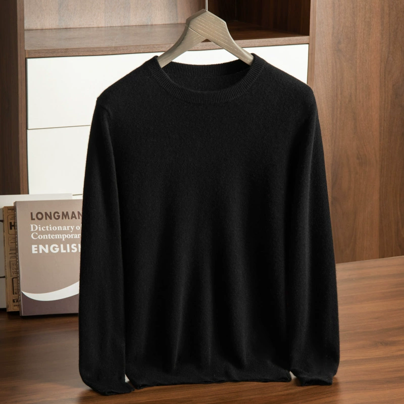 Knitted woolen cashmere demi-season sweater